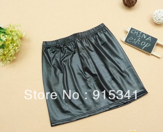 2013 Summer Short Black Club Skirts , Casual Render Skirts Artificial Leather Cheap Women Skirts FREE SHIPPING