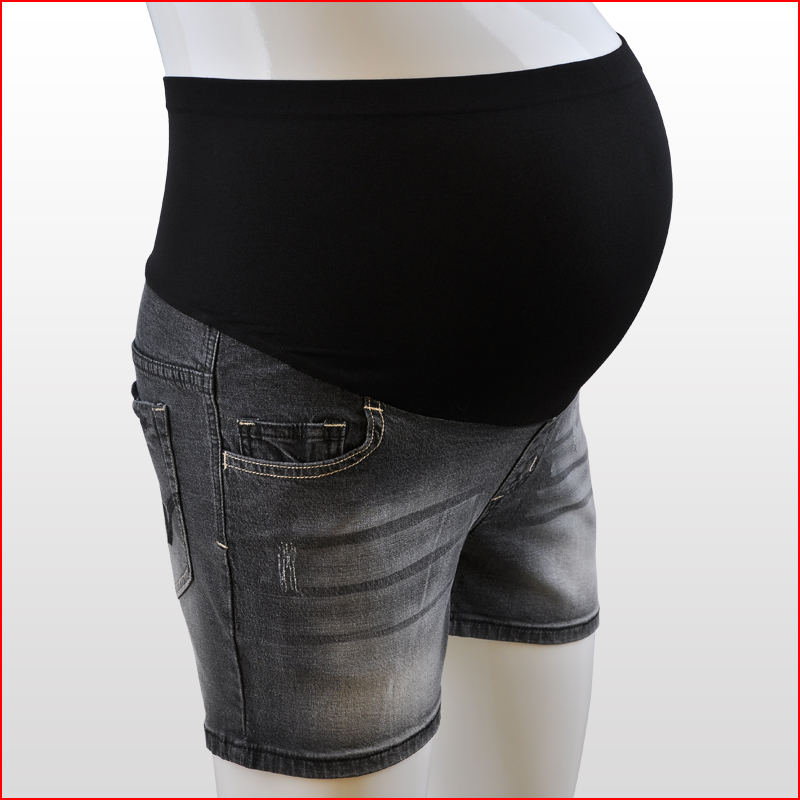 2013 summer Short maternity chiffon  jeans maternity fashion shorts 2