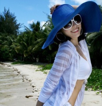 2013 summer women thicken big straw hat,brimmed hat ,sun hat ,beach hat