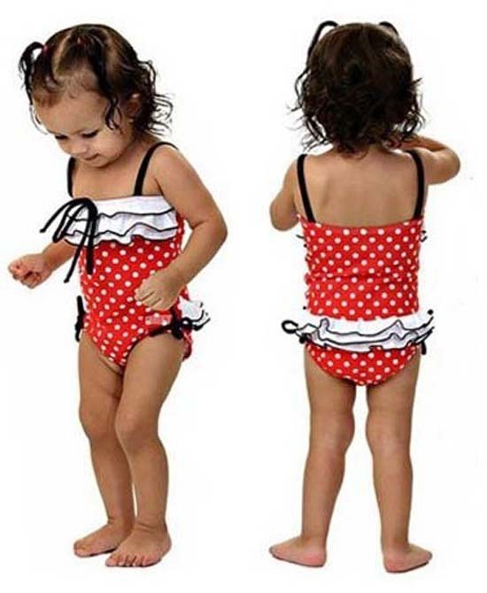 2013 Super Cute Baby Summer Swimwear One-Piece Swimsuit Sleeveless Girls Beach Cloth Chinlon Spandex WF13020101