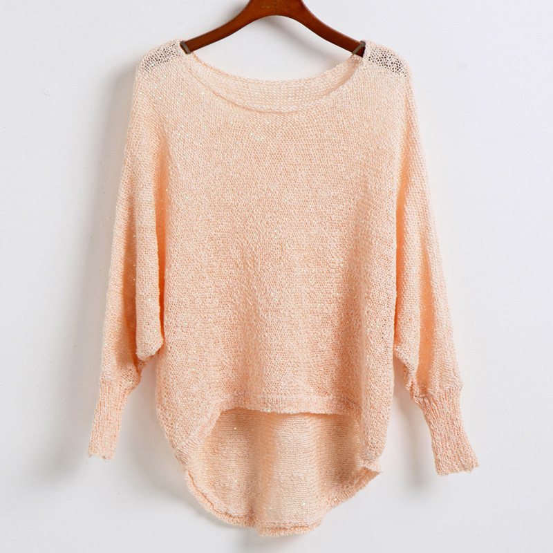 2013 sweater female outerwear medium-long cutout batwing sleeve loose plus size cloak Free Shipping