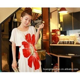 2013 The new mommy style warm flower pregnant women T-shirt dress pregnant women