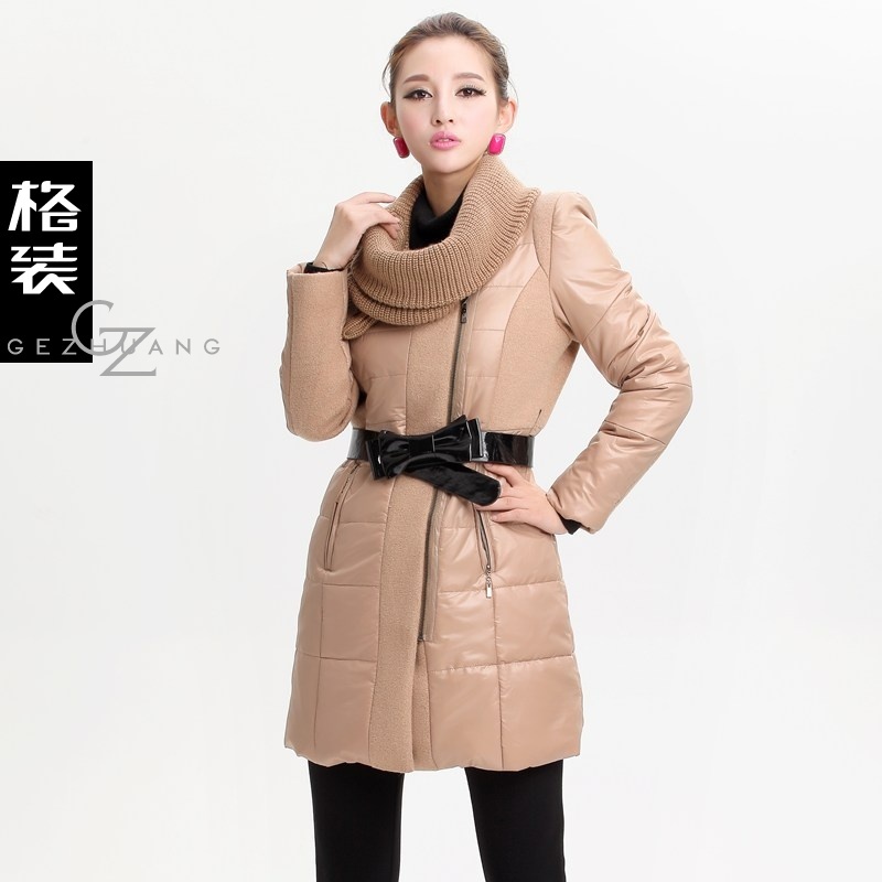 2013 thickening cotton-padded jacket clothes wadded jacket medium-long plus size cotton-padded jacket women's outerwear