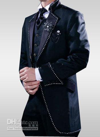 2013 Top quality Hot Sale Wedding Bridegroom/Groomsman Men's Suits Groom Tuxedos ((Jacket+Pants+vest )man dress suits