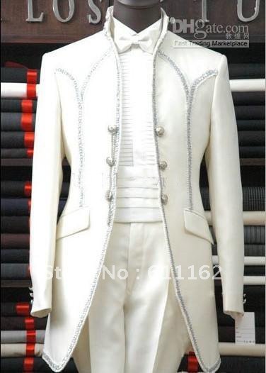2013 Top quality New Men Wedding/Prom Groom Tuxedos Wear Bridegroom Suit (Jacket+Pants)man dress suits