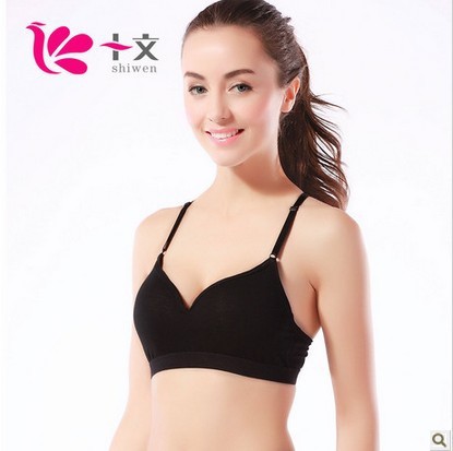 2013 Vest type sports bra cotton Sweat-absorbent breathable type Y traceless underwear 3/4 cup