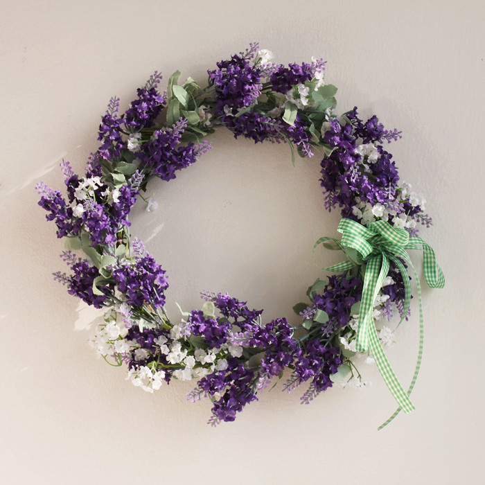 2013 Wedding props silk flower artificial flower silk flower decoration lavender wreath door