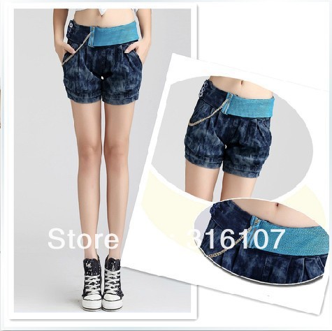 2013 Wholesale 10pcs Fashion Han edition Lady jeans short women jeans short ladies Harlan short pants free shipping