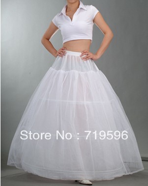 2013 Wholesale White 3-Hoop Wedding Gown Bridal Petticoat