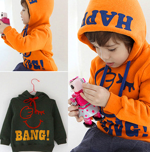 2013 winter childrens sweater children's letters Fleece sweater fashion kid sweater for winter 5-size mixed lot free shipping