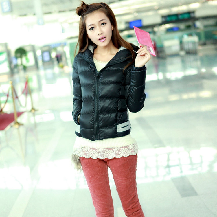 2013 winter patchwork wadded jacket thickening slim women's outerwear wadded jacket