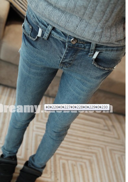 2013 women's all-match retro finishing vintage skinny pants pencil jeans female z1229