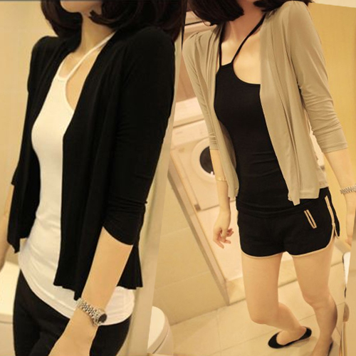 2013 women's autumn all-match elegant batwing type loose casual cardigan coat Q037 free shipping