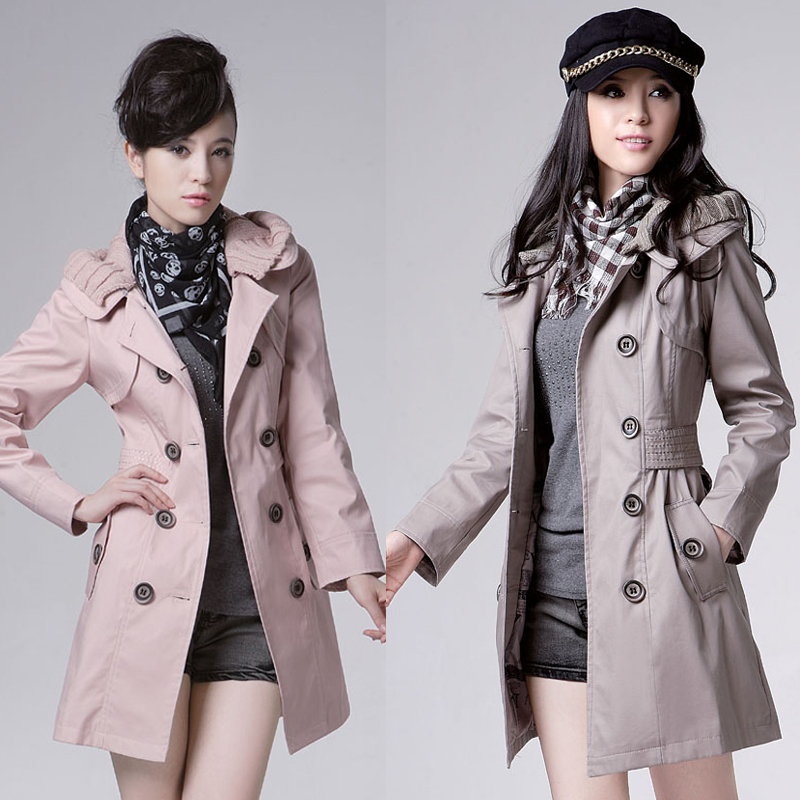 2013 women's autumn trench female outerwear autumn and winter slim women's trench outerwear