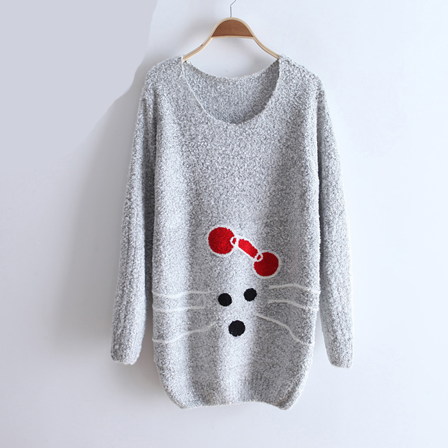 2013 women's fashion circle wool three-dimensional embroidered medium-long pullover sweater wx1192 free shipping