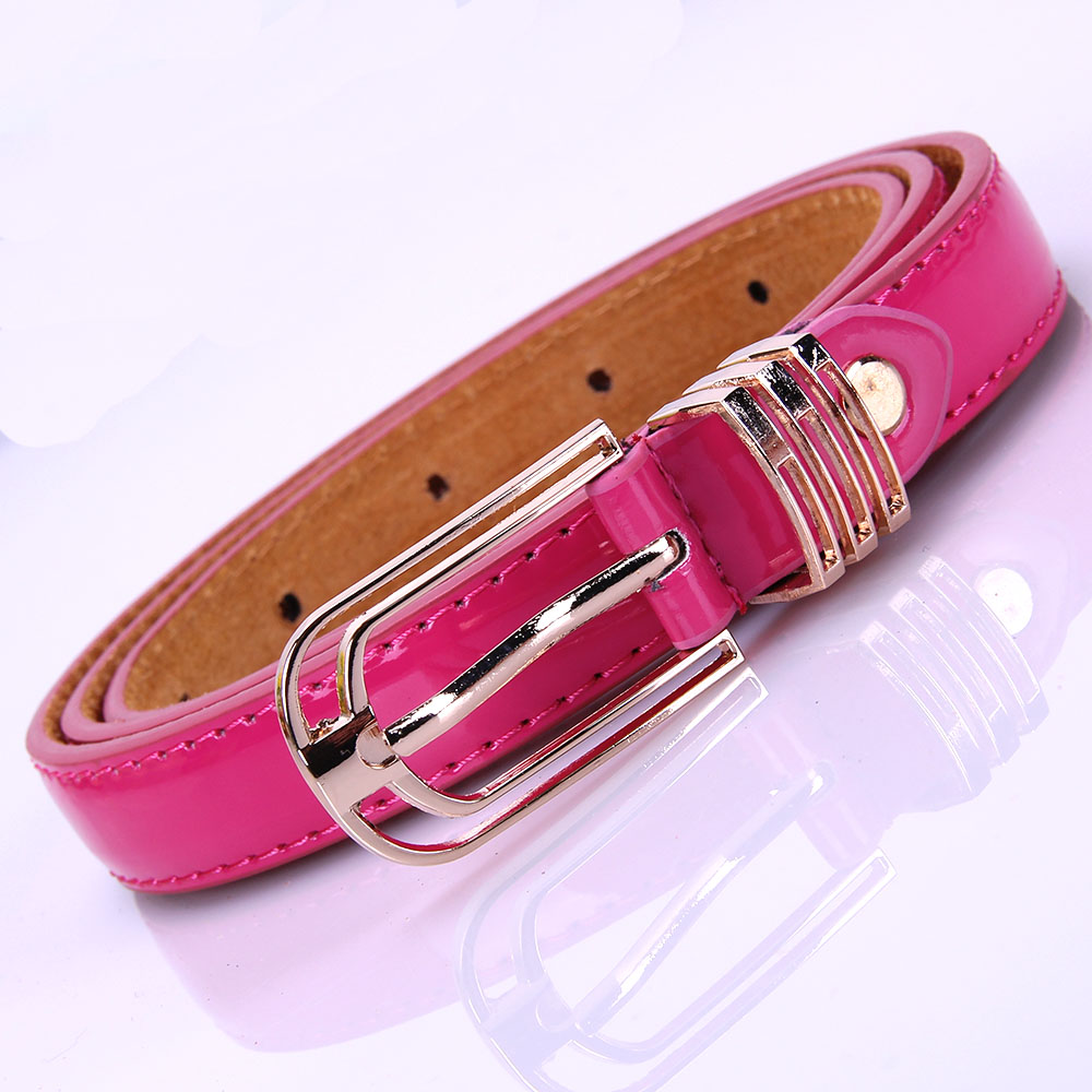 2013 women's genuine leather candy color strap cowhide bottom pin buckle jeans belt black belt