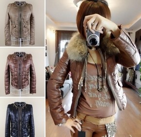 2013 women's jacket parkas slim cotton coat outwear Down (without fur collar) h236 Free Shipping