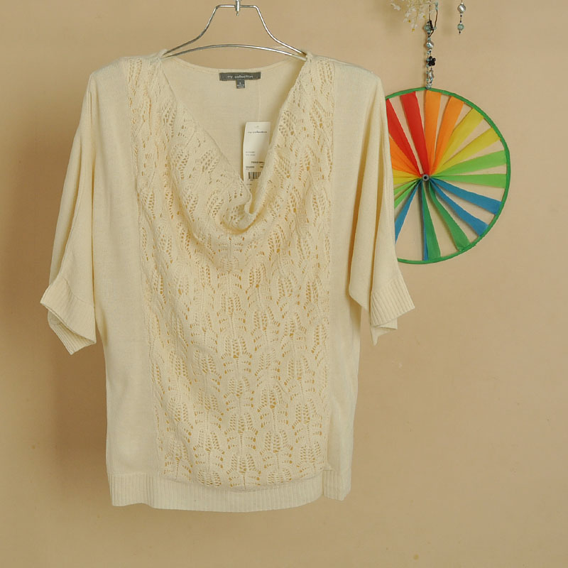 2013 women's loose batwing shirt sweater basic shirt plus size 4p55m (WC001)