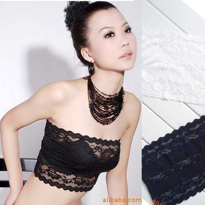 2013 women's luxury lace nobility sexy strapless bra tube top