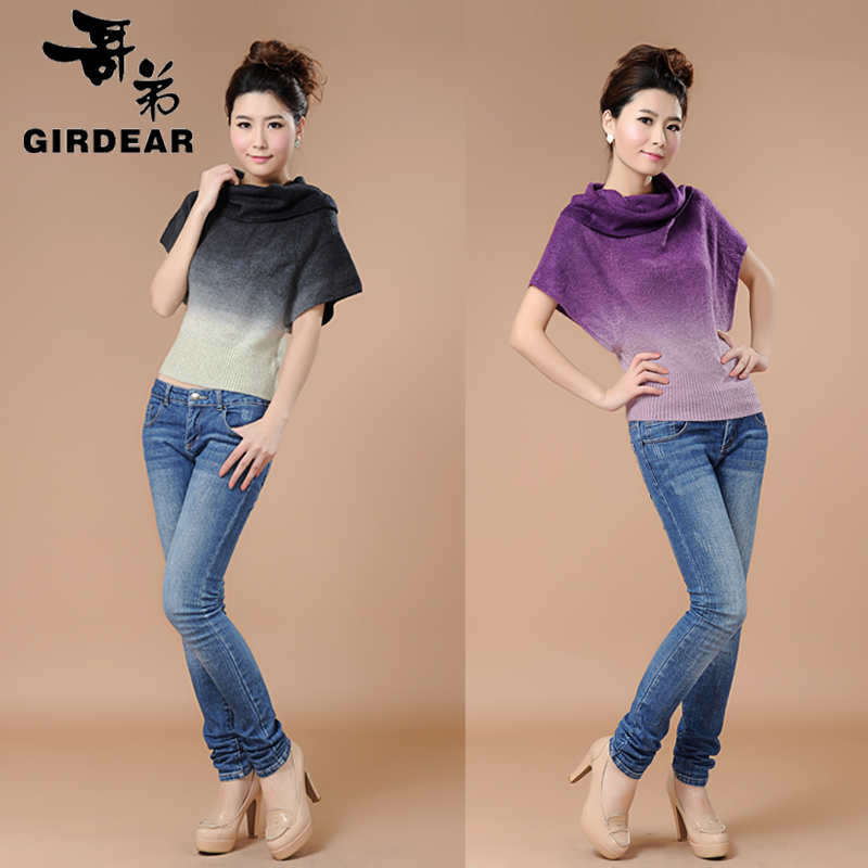 2013 women's spring batwing sleeve loose sweater cashmere sweater