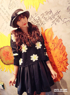 2013 women's vintage all-match puff skirt pleated skirt high waist leather skirt short skirt bust skirt