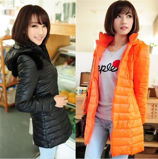 2013 women's with a hood slim medium-long wadded jacket thickening down cotton-padded jacket cotton-padded jacket outerwear