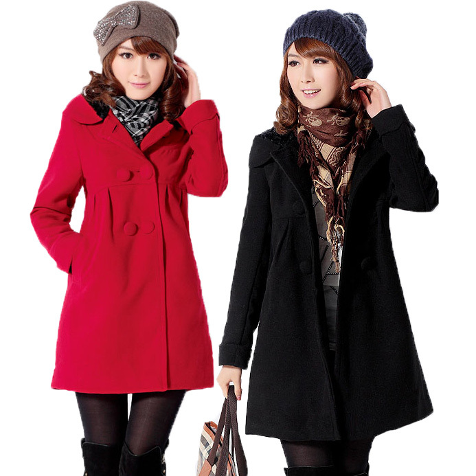 2013 wool coat thickening wadded jacket casual outerwear trench