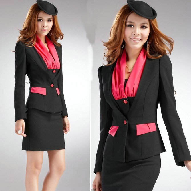 2013 Work wear spring women's skirt set taoku fashion formal suit ol slim formal tooling 3057