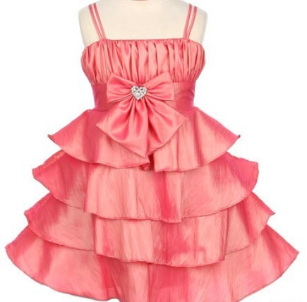 2013 year ball bown  satin and knee-length Lovely flower girls dress free shipping