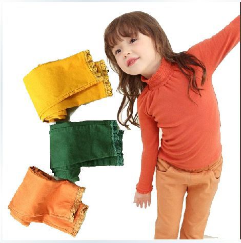 2013Free Shipping Fashion Children's clothing wholesale spring and autumn models girls high quility candy-colored denim pants