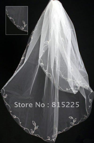 2013Hot Sell Classy Wedding Accessories Bridal Veils Tulle Fabric Multi Layer White Short Length Elegant For fashion Ladies