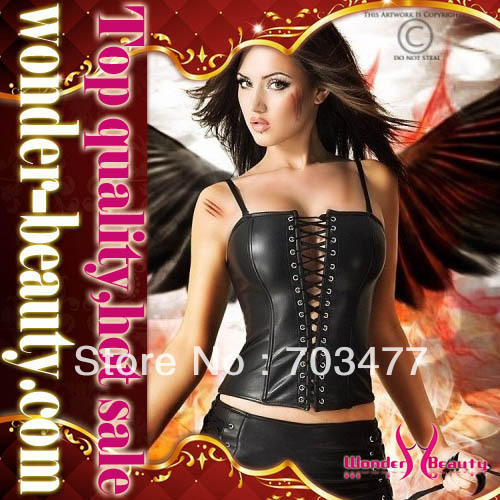 2013New Arrival Sexy pattern Corsets Vinyl Corset