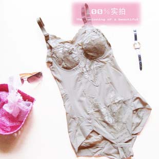 2013New Brand Bamboo fat burning abdomen drawing butt-lifting shaper seamless one piece slimming shapewear