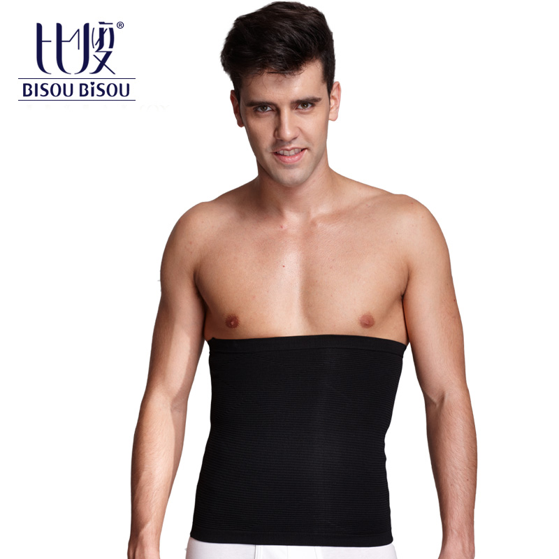 2013New Brand Bisou bisou male drawing abdomen belt body shaping waist cummerbund 111b kummels staylace weight loss