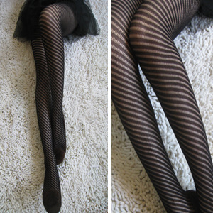 2020 was thin spiral stripes threaded rendering tights mesh pantyhose