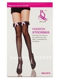 2075 Fashion Thigh-Highs Stockings Hosiery (Black)