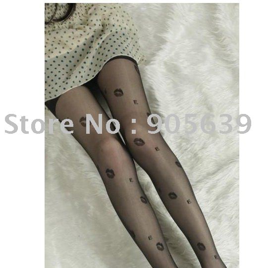 20pairs/lot  free shipping 2011 best selling sexy lip shape  mesh hose lady's sexy silk stocking