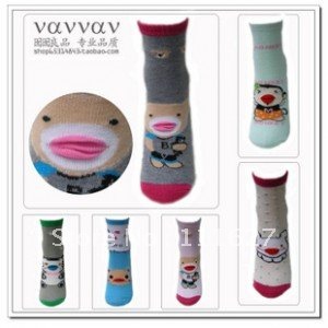 20pairs/lot, free shipping,Three-dimensional cartoon socks, women's socks  wholesale Ll-02-010