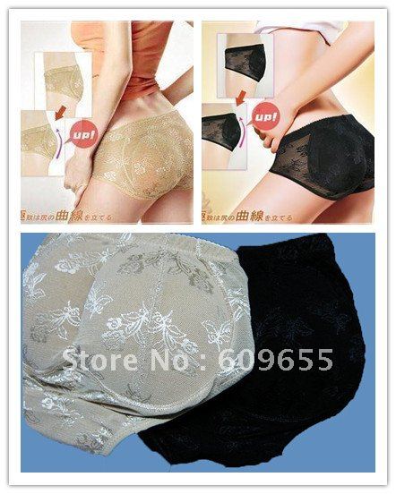 20pcs/lot Buttock Pad Body Shaping Shorts Soft Sponge Raise Buttocks Women Panties Low Waist Hold Buttock Shape Panties