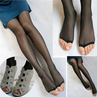 20pcs/lot Women Sexy Silk stocking toe Pantyhose,thin tights stockings Pantyhose,Show the toes Free shipping