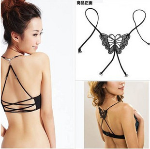 20pcs Summer new fashion bow invisible shoulder strap underwear bra shoulder strap