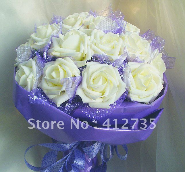 21 Rose Bridal Hand Flower/Wedding Throw Bouquet/Photography Props/Simulation Flower