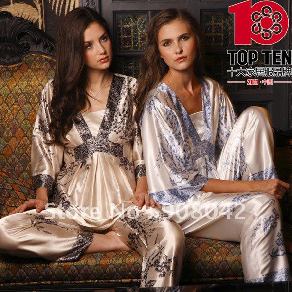 2102 new style, free shipping, 1 set for 2 pieces, lady's nightwear