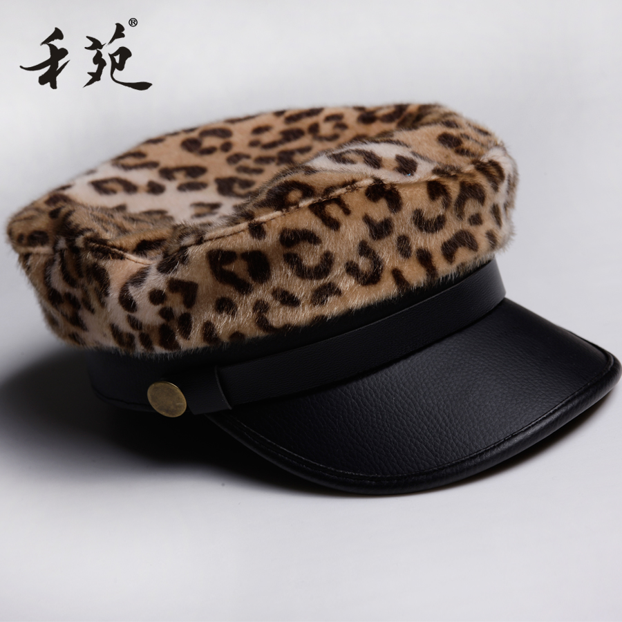 212 hat fashion leopard print autumn and winter lei feng cap female 801 limited