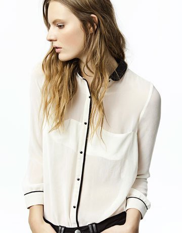 212 NEW, @ style elegant fashion long sleeve chiffon women's blouse