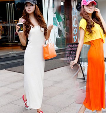 2122 Bohemian beach Maxi dress 2013 new Spring  Fashion Sundress long skirt For Women
