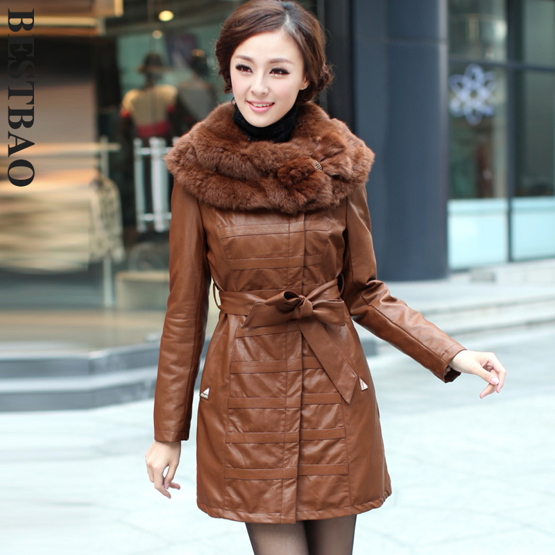 2154 brief fashion leather wadded jacket unique collar type bling diamond new arrival bestbao female Absolutely authentic