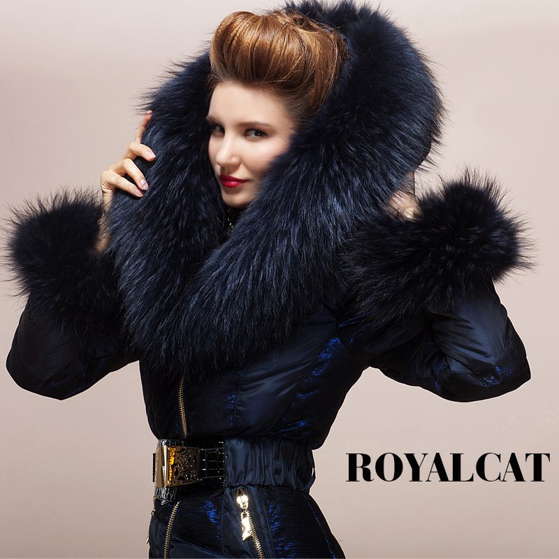 22063FREE SHIPPING FREE BELT 2012 winter luxury large fur collar thickening down coat ladies long jacket