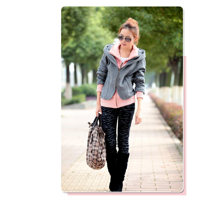 2309 solid color faux two piece set personalized casual all-match outerwear