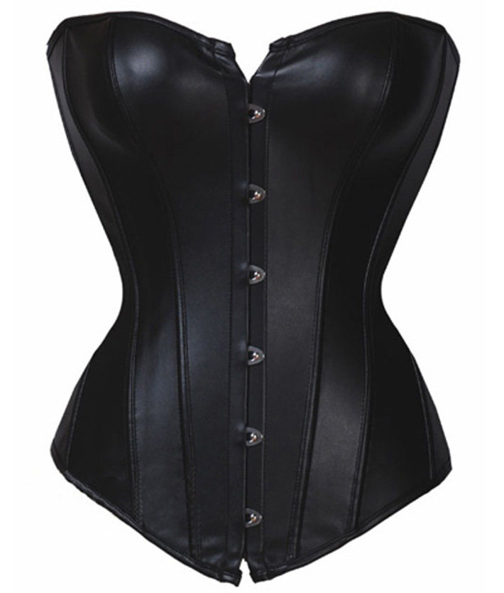 2340 Black dropshiping Women shaper sexy lingerie satin corset size S-2XL